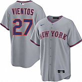 Men's New York Mets #27 Mark Vientos Gray 2025 Limited Stitched Jersey Dzhi,baseball caps,new era cap wholesale,wholesale hats